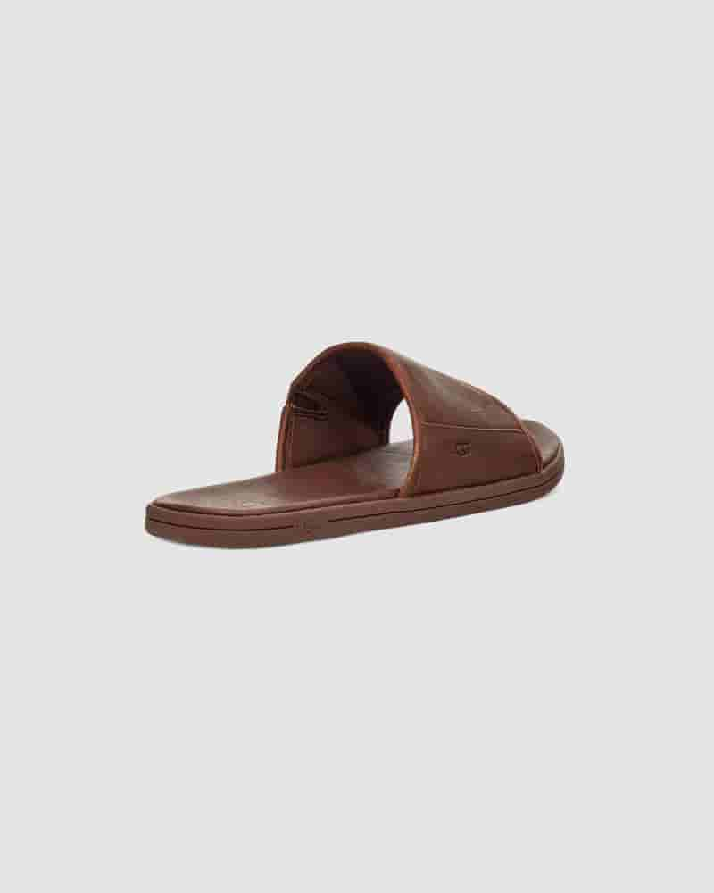 Sandalias UGG Seaside Slide Hombre Cafe | CON8657W