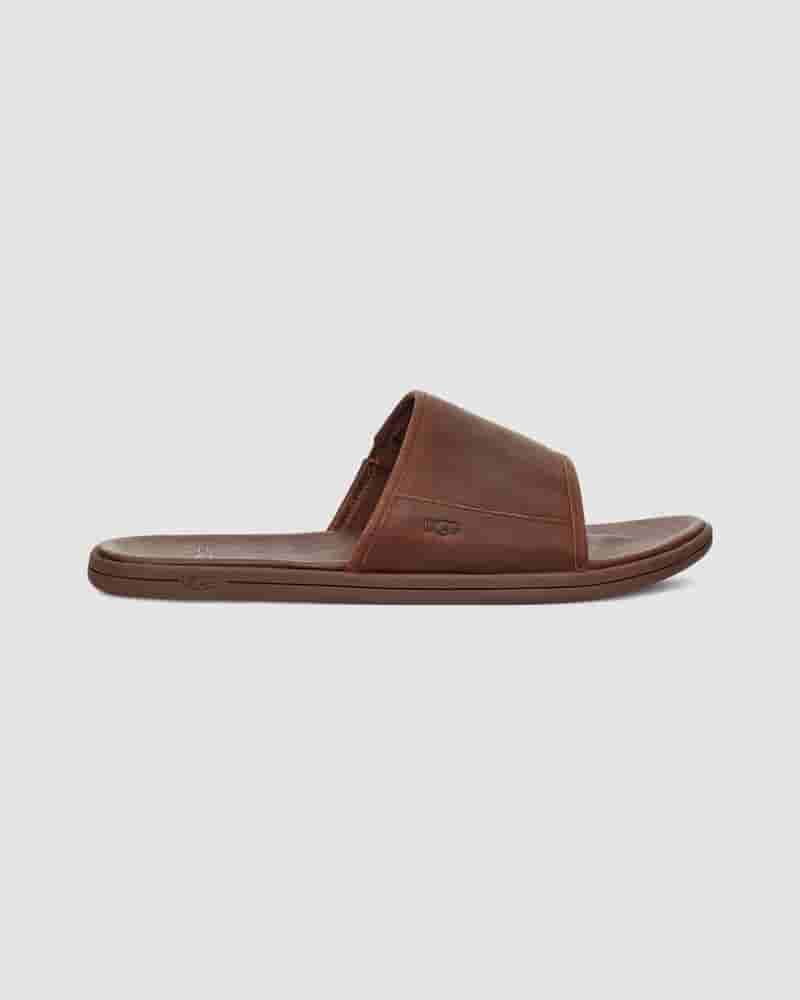 Sandalias UGG Seaside Slide Hombre Cafe | CON8657W