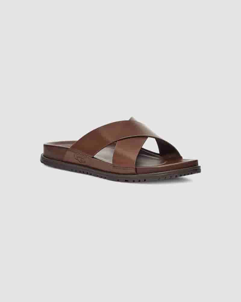 Sandalias UGG Wainscott Slide Hombre Cafe | COV8655R