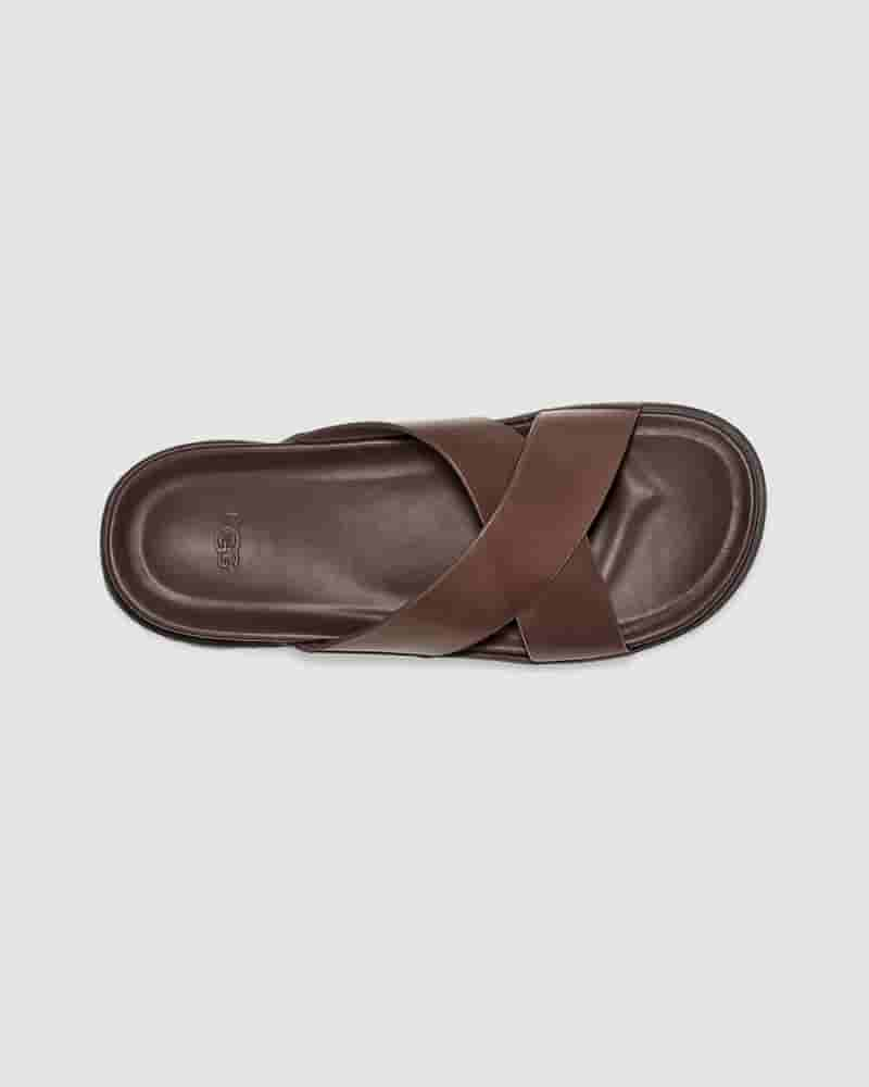 Sandalias UGG Wainscott Slide Hombre Cafe | COV8655R