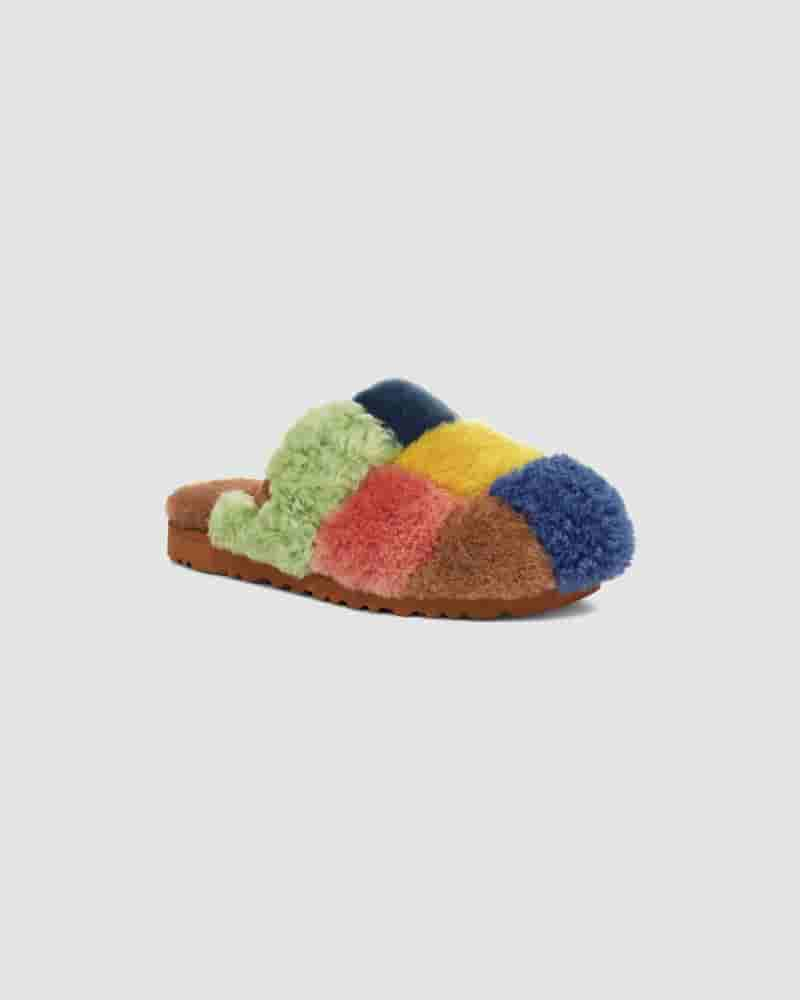 Sandalias UGG X The Elder Statesman Patchwork Slide Hombre Multicolor | COM8659Q