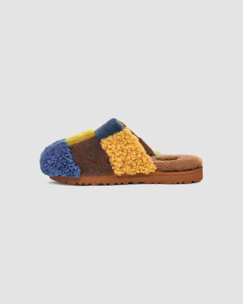 Sandalias UGG X The Elder Statesman Patchwork Slide Hombre Multicolor | COM8659Q