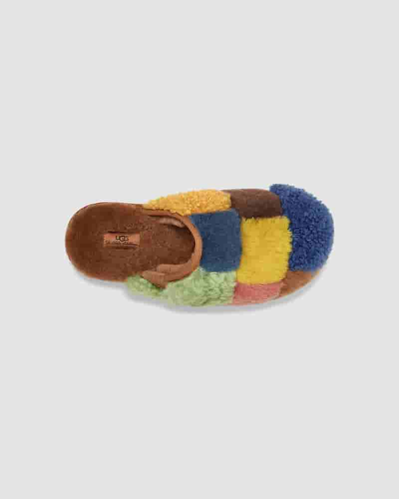 Sandalias UGG X The Elder Statesman Patchwork Slide Hombre Multicolor | COM8659Q